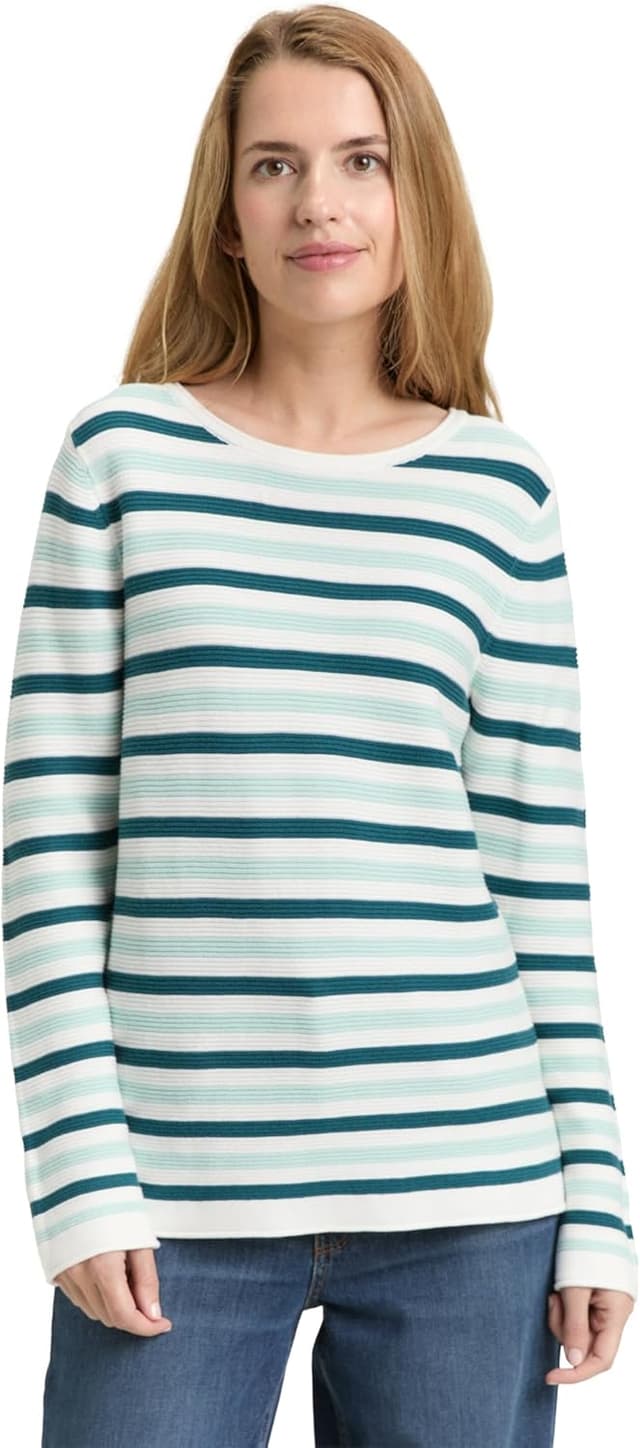 Detalle de TOM TAILOR 1016503 Signature blazer in cotone biologico da donna (confezione da 1)