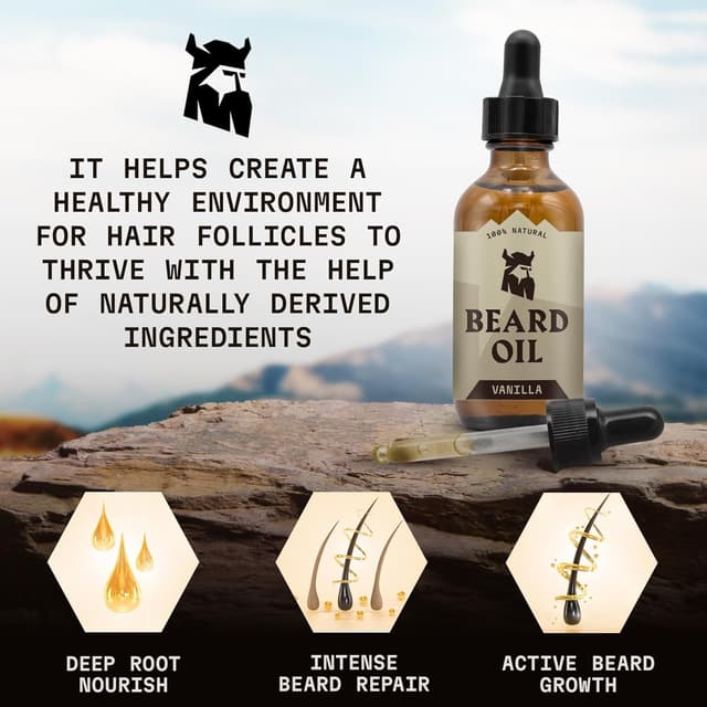 Thumbnail 3 de Striking Viking Vanilla Beard Oil 2 Oz
