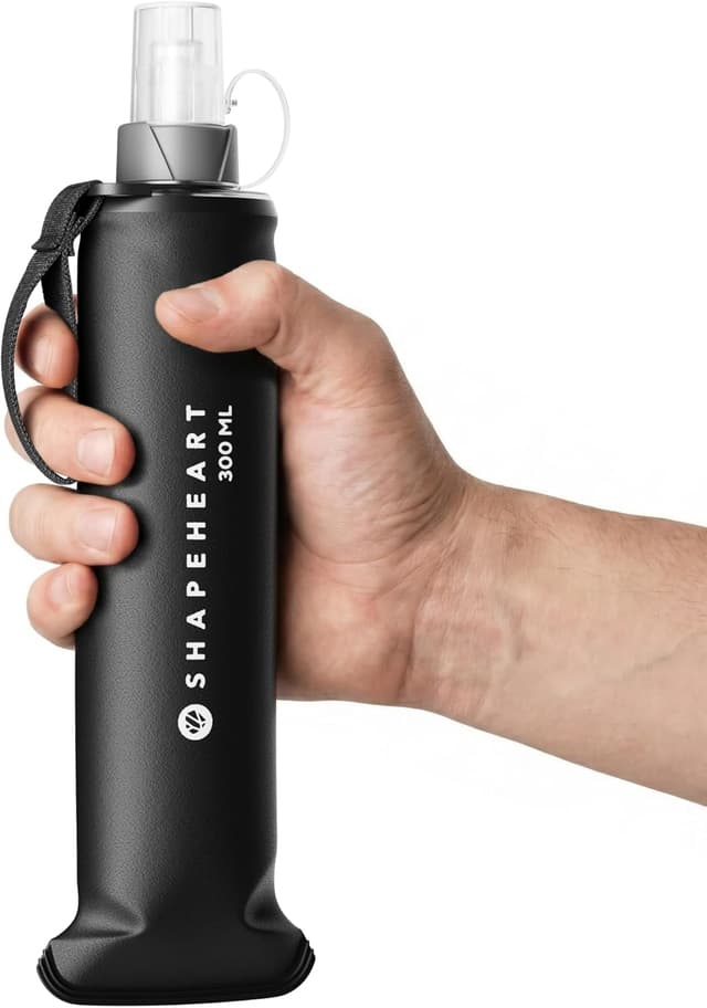 Detalle de Shapeheart Innovazione francese borraccia morbida da corsa e sportiva da 300 ml, compatibile con cintura