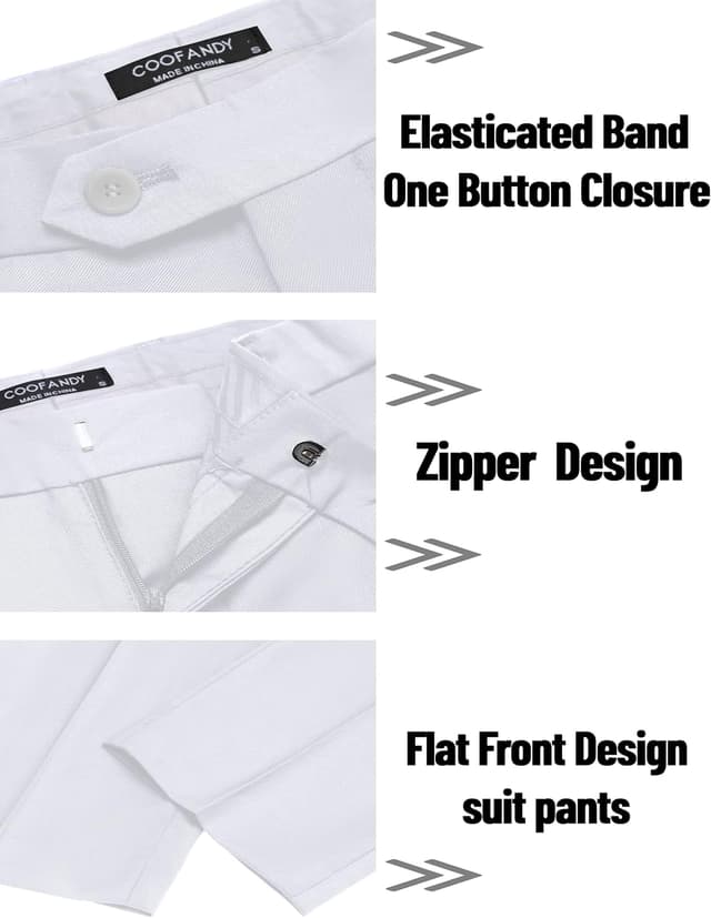 Thumbnail 6 de COOFANDY 2 Piece Classic Fit Suit