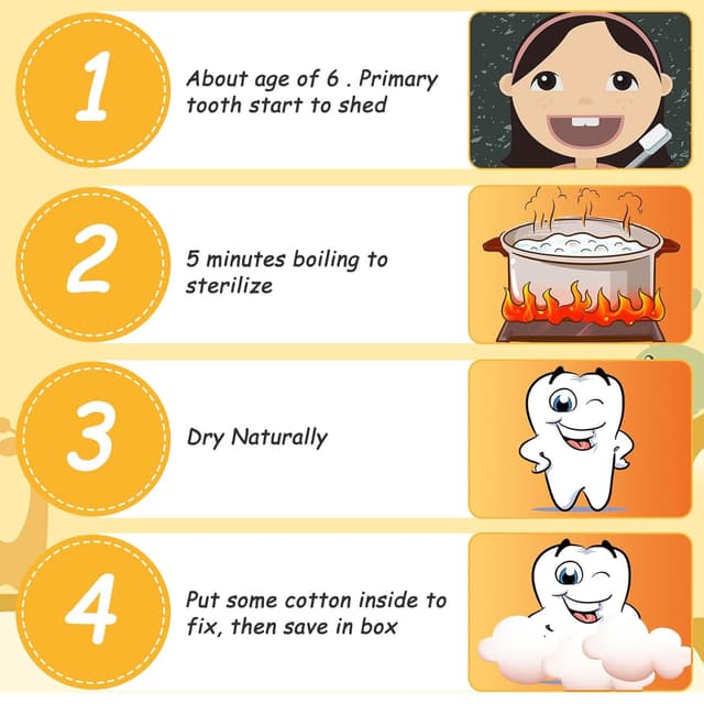 Detalle de Shengruili Zahnbox aus Holz für Milchzähne – Aufbewahrungsbox für Baby-Zähne mit Verschluss