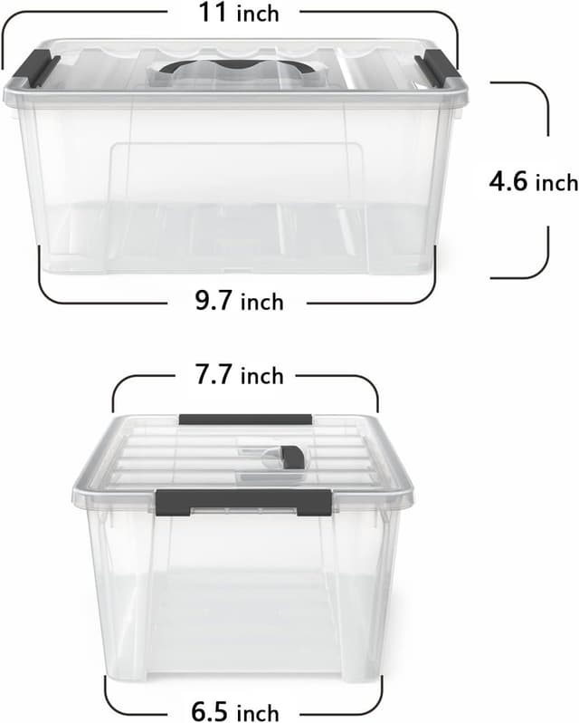 Thumbnail 1 de WYT 5-Litre Latch Bins, 6-Pack ⚙