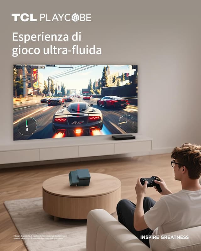 Detalle 2 de TCL PlayCube Proiettore 4K FHD portatile mini con Wi‑Fi e Bluetooth, autofocus e keystone