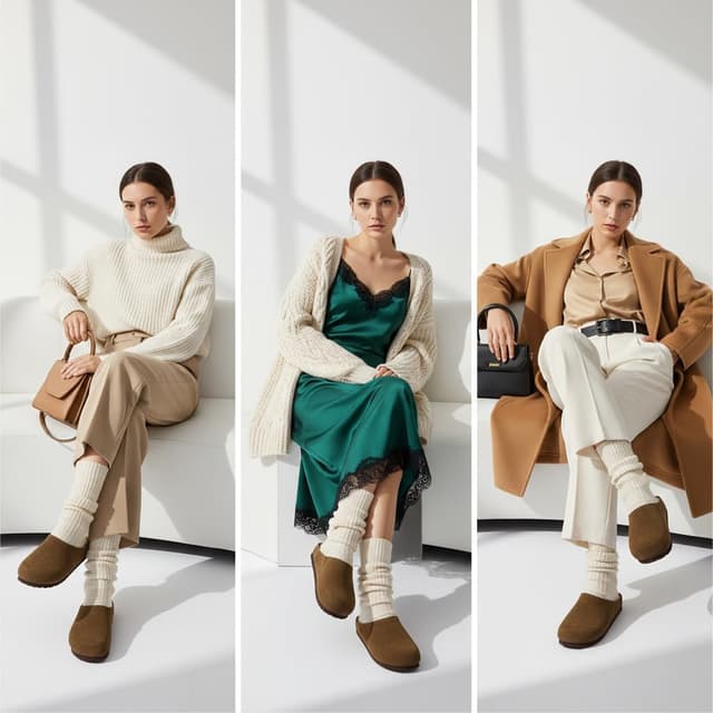 Thumbnail 6 de CUSHIONAIRE Lute Genuine Suede Leather Clogs for Women 👡