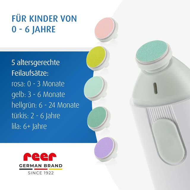 Thumbnail 3 de reer BabyCare elektrische Nagelfeile 5 Aufsätze