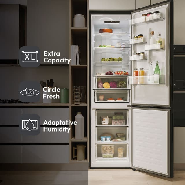 Thumbnail 5 de Candy CNCQ2T620EB frigorífico combi 409 L