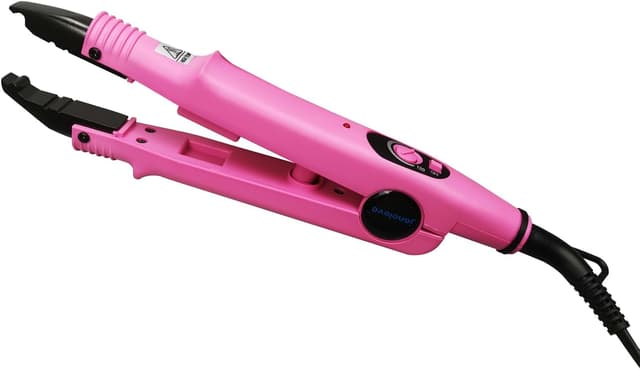 Detalle de janelove Wärmezange für Haar Extensions (100–200 °C) – für Bondings, Rosa