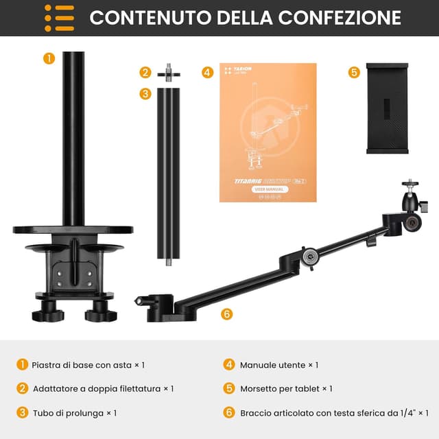 Thumbnail 6 de TARION Titanrig Lite Z supporto da tavolo 48 cm