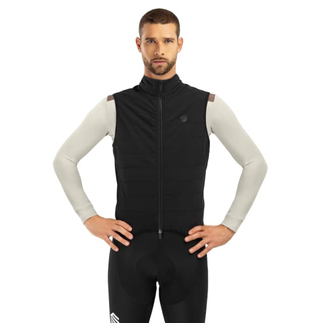 Detalle de Siroko SRX Ultra Warm chaleco térmico ciclismo