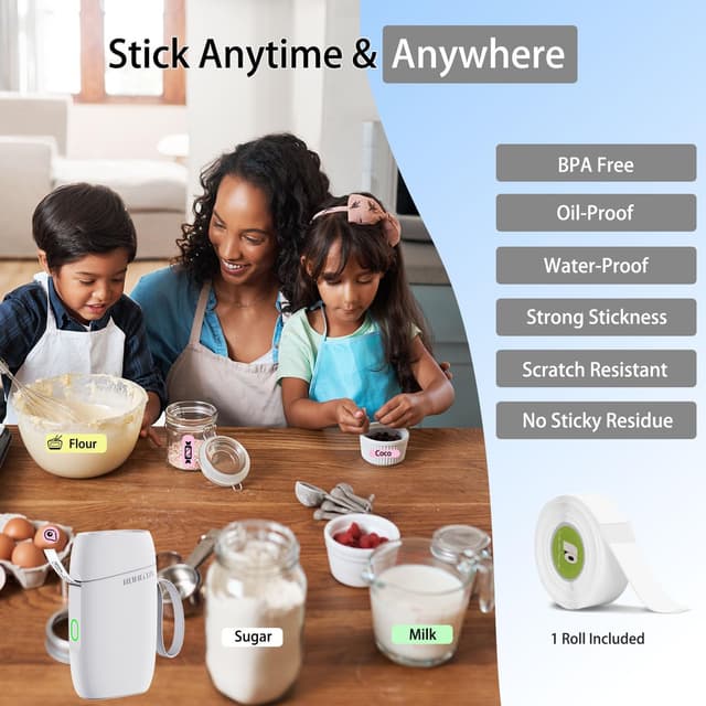 Detalle 2 de Rongta Mini Label Maker: Compact Bluetooth Printer