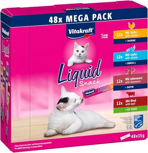 Detalle de Vitakraft Liquid Snack para gatos
