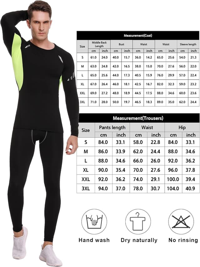 Detalle de Ensemble de sous-vêtement thermique homme Terecey : respirant et séchage rapide pour sport et plein air