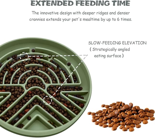 Detalle de Lesipee Slow Feeder Dog Bowl 7.5"
