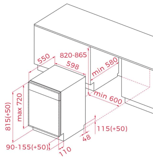 Detalle 2 de Teka DFI 46740 lavavajillas 14 servicios