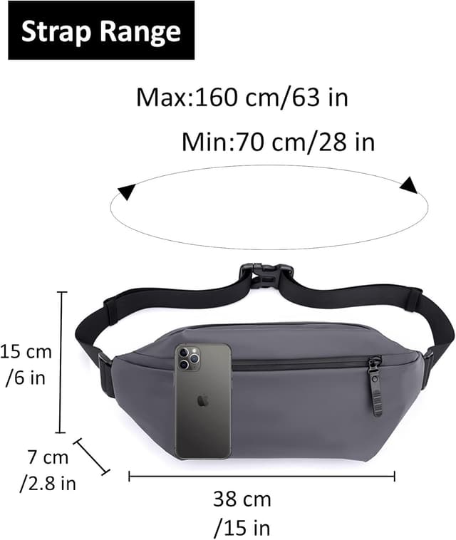 Detalle 1 de Marsupio uomo donna con tasche