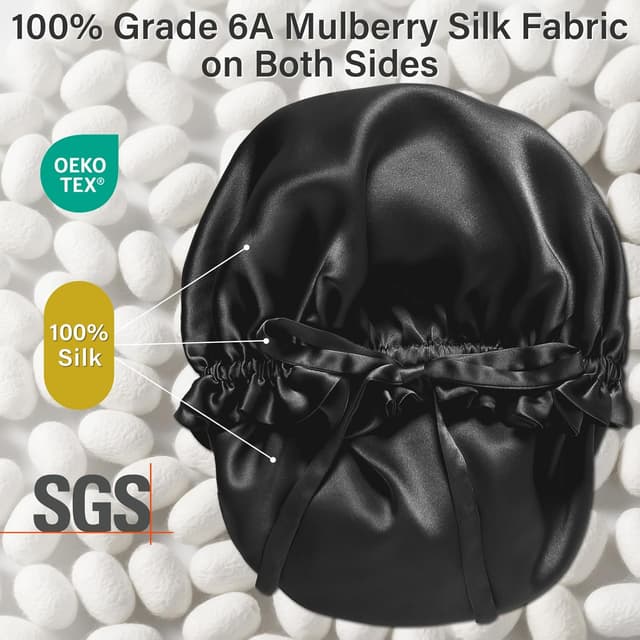 Thumbnail 1 de ZIMASILK Mulberry silk hair bonnet, 21–23 in