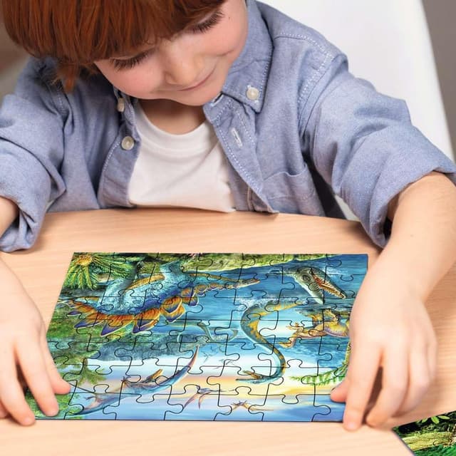 Thumbnail 6 de Ravensburger Puzzle 3x49 “Dinosauri” per bambini (dai 5 anni), 18x18 cm