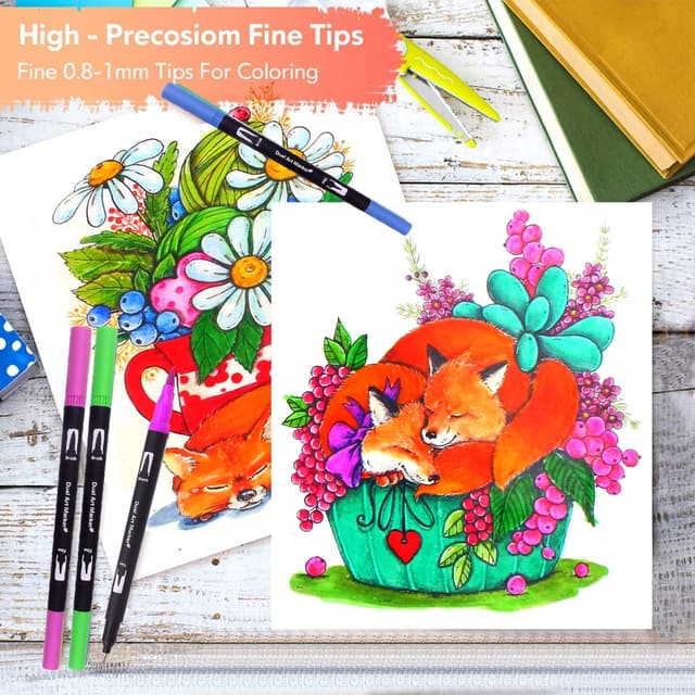 Thumbnail 3 de Bonala 132 rotuladores punta pincel 132 colores