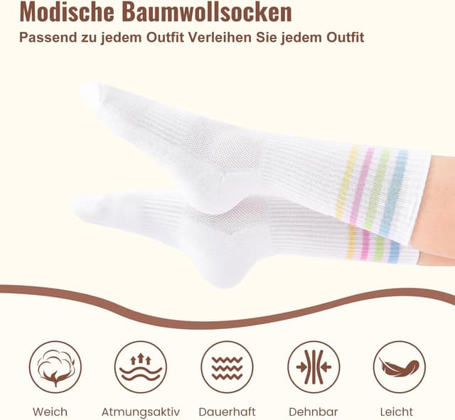 Detalle 2 de Niorasen Valentinstag Tennissocken 6 Paar