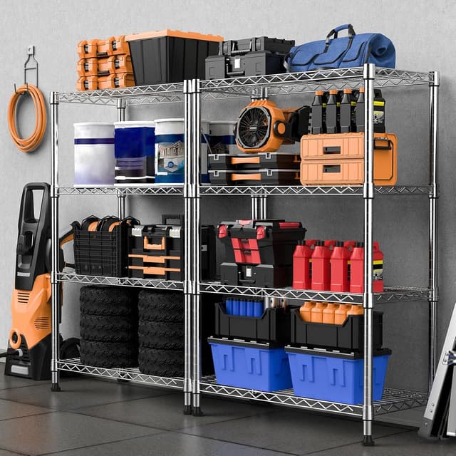 Thumbnail 6 de Storage shelving steel 1000 lbs, 4-tier rack