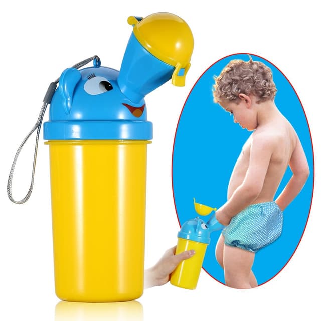 Detalle de ONEDONE Kinder-Töpfchen Baby Pee Pissoir für Jungen – tragbares Pissoir aus Polypropylen (PP), blau