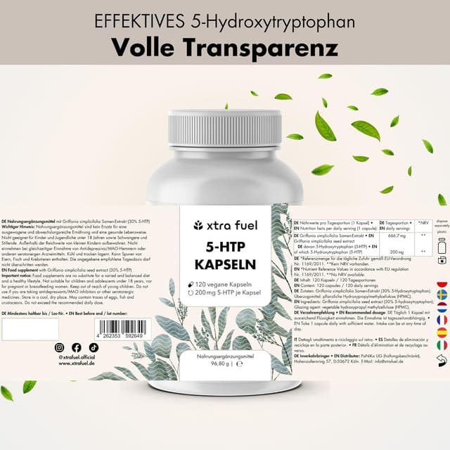 Thumbnail 5 de 5‑HTP 200 mg Kapseln 120 St.