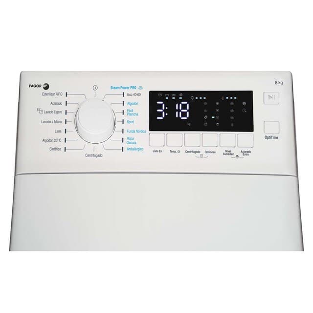 Detalle 1 de Fagor Lavadora Carga Superior 8 kg, 1300 rpm ⚙