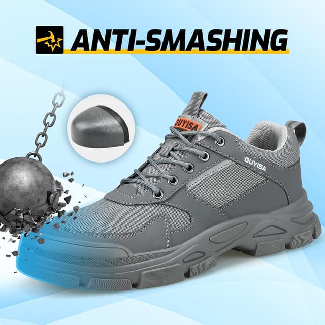 Thumbnail 6 de MOLLYBLOS Steel Toe Shoes for Men โ๐ฅ