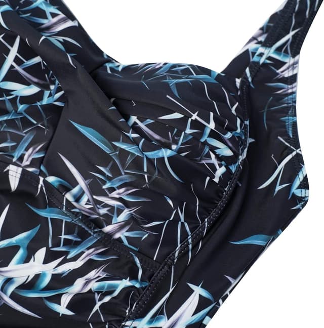 Detalle de Aidotop Women’s One Piece Swimsuit with Tummy Control Ruched Tribal Design