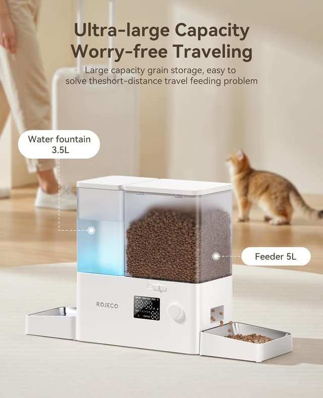 Detalle de 8.5L Automatic Cat Feeder with Timer