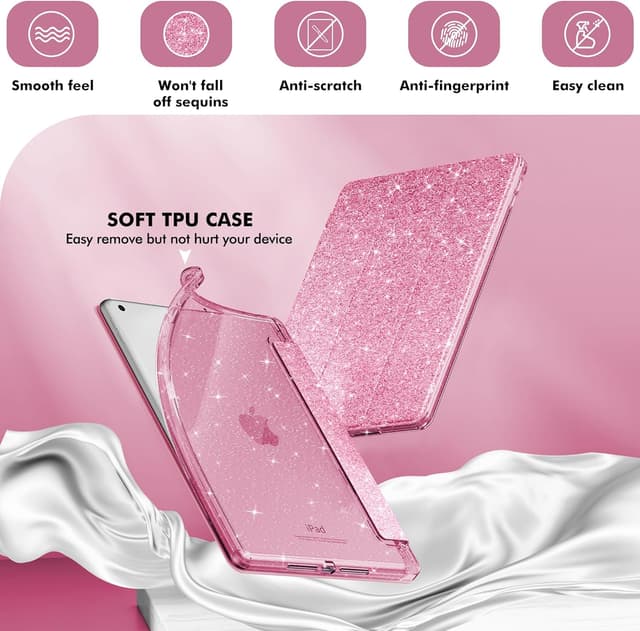 Detalle de INFILAND iPad case 10.2 inch glitter