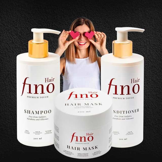 Thumbnail 6 de fino Hair Premium Touch Haarmaske mit Biotin, Keratin & Arganöl – Tiefenpflege ohne Silikone & Parabene (200 ml)
