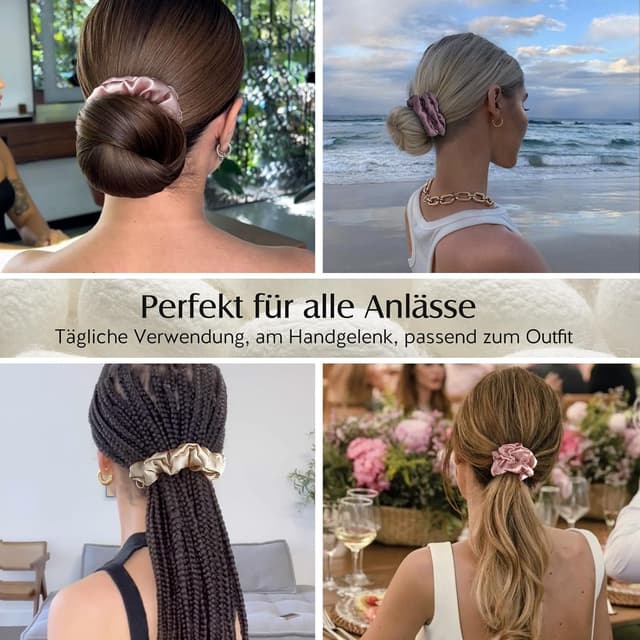 Thumbnail 5 de Umisleep 3er Set Seiden Scrunchies 22 Momme