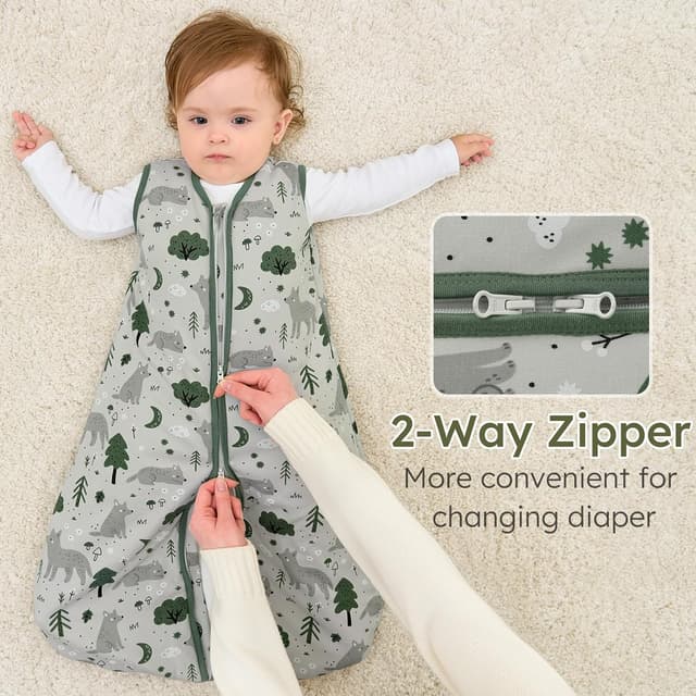 Detalle de Yoofoss Baby Sleeping Bag 1.5 Tog (12-18 Months) in 100% Organic Cotton