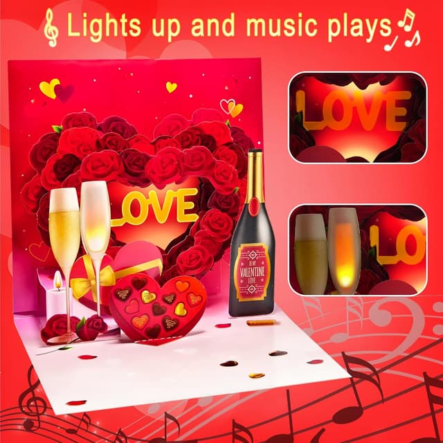 Thumbnail 1 de DTESL Valentine's Day Pop Up Card 🎴