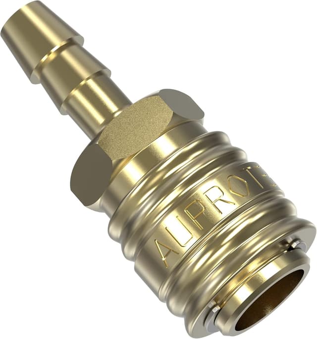 Detalle de AUPROTEC set d’accoppiamento per aria compressa con raccordo rapido in ottone (6 mm)