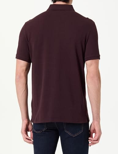 Detalle 2 de Calvin Klein Polo SS Monogram piqué LV040EM269 para hombre en morado (marrón moca), talla L