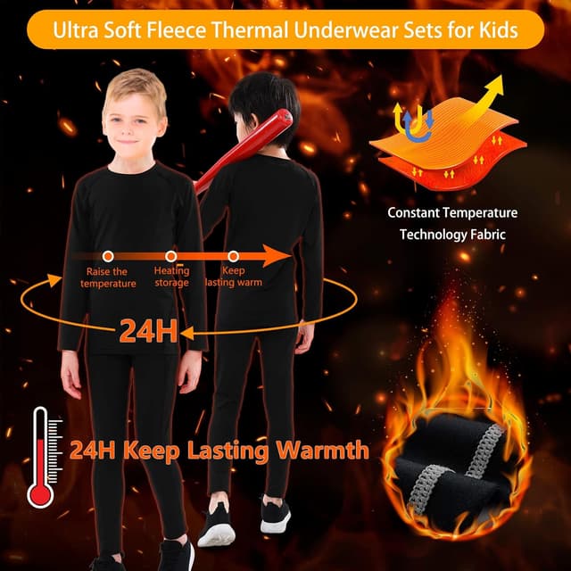 Thumbnail 1 de TBoonor Biancheria Intima Termica per Bambini Set