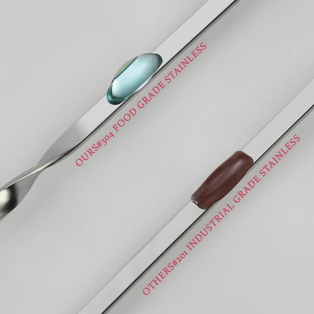 Detalle de OFFCUP Kebab Skewers (24-pack) – 30cm Food-Grade Stainless Steel BBQ & Shish Kebabs