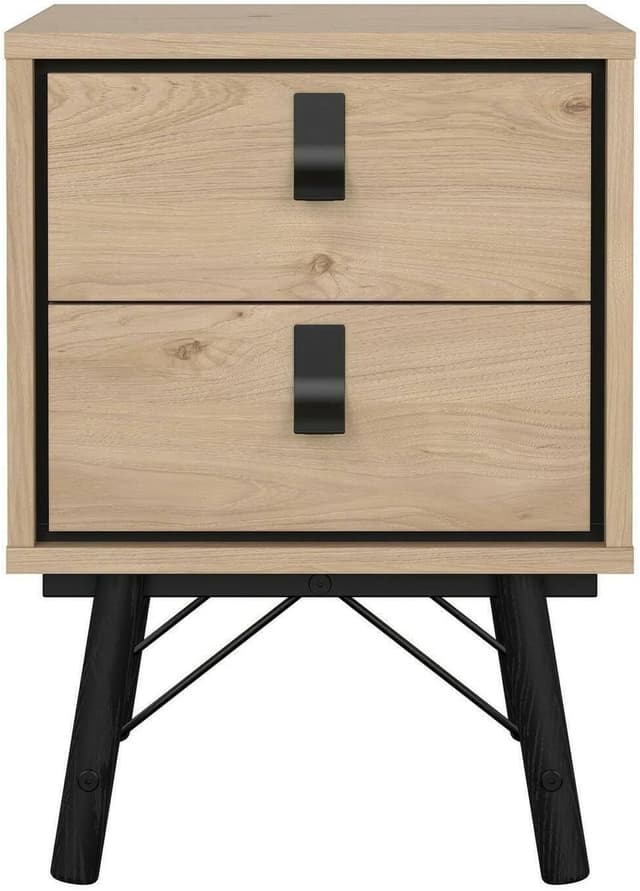 Detalle de Dmora Blanchette comodino rovere 43,3x40,1