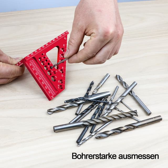 Thumbnail 6 de 3D-Gehrungswinkel 22,5–90° Multifunktions-Winkelmaß 🪚