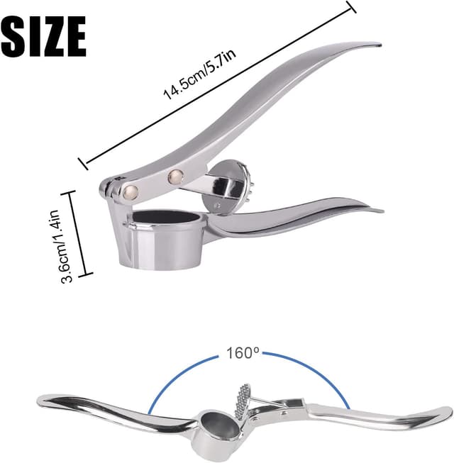 Detalle 2 de Jsdoin Knoblauchpresse Zink 6,1 Zoll