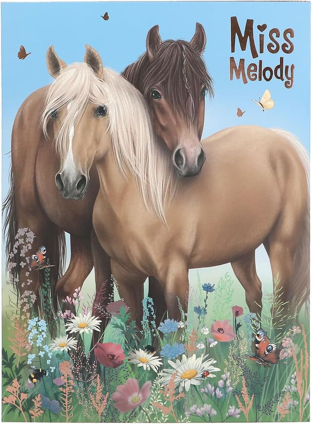 Detalle de Depesche 12933 Miss Melody set di cancelleria con cartella per lettere e adesivi