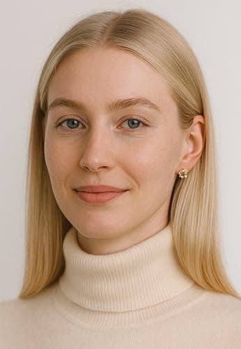 Detalle de Sofia Milani E3053 pendientes de botón en plata de ley 925 con chapado en oro y circonitas