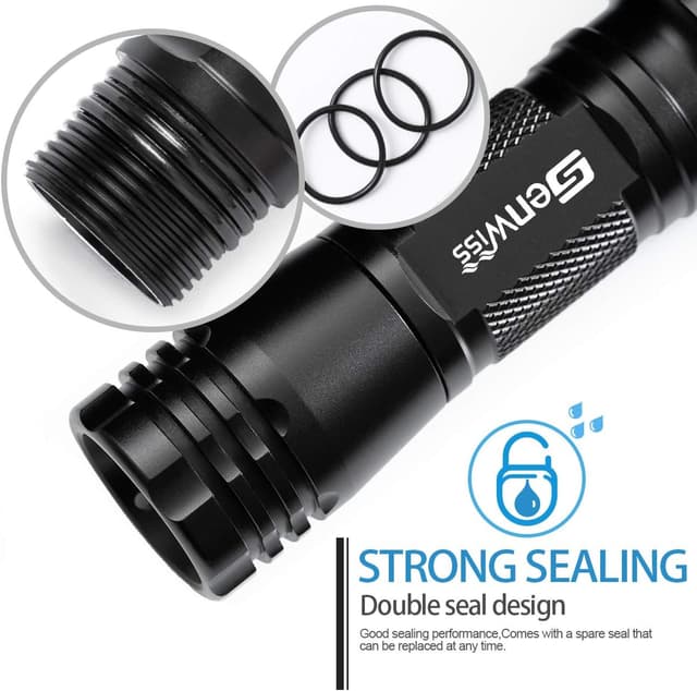 Detalle 2 de Genwiss 2000 lumen torcia subacquea