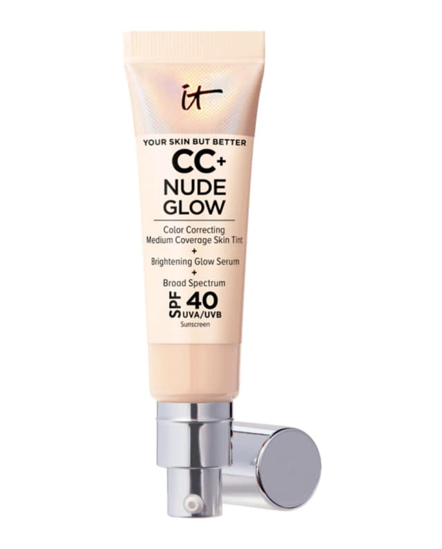 Detalle de IT Cosmetics CC+ Nude Glow SPF 40+ base de maquillaje 💄