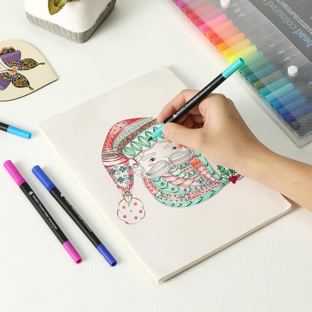 Detalle 2 de K.CINE dual tip brush pens 120 colours