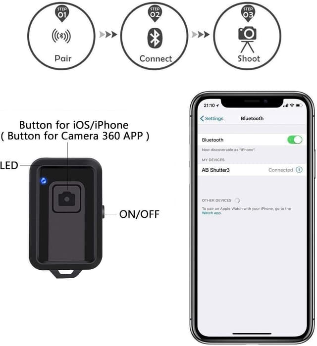 Detalle de LINKCOOL Phone tripod 42 inch aluminium