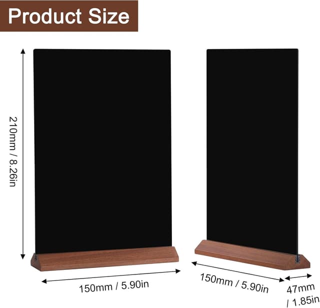 Thumbnail 1 de GUOKOFF A5 Chalkboard Signs for Events