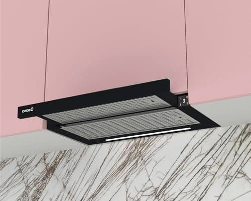 Detalle 2 de Cata TFH 6430GBK/B Campana extractora 3+1